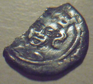 1377 - 1399 England Richard Ii Hammered Silver 1/2 Cut Penny - York - S.  1695 photo