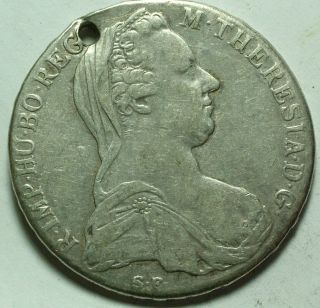 Rare Progoma; Medieval Europe Silver Taler Coin Maria Theresia 1780 Spain photo