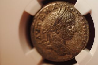 Roman Provincial Coin - Elagabalus Bi Tetradrachm Syria Ngc Very Fine 2412830 - 013 photo