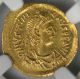 Ancient Byzantine Gold Justinian I Ad 527 - 565 Av Tremissis Ngc Ms Coins: Ancient photo 2