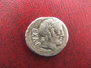 Roman Republic Ar Denarius Mn.  Fonteius C.  F.  85 Bc Cupid On Goat photo