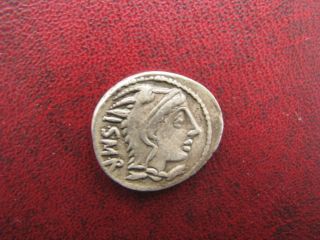 Roman Republic Ar Denarius L.  Thorius Balbus 105 Bc Bull photo