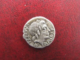Roman Republic Ar Denarius C.  Poblicius Malleolus,  L.  Caecilius Metellus,  A.  Pos photo