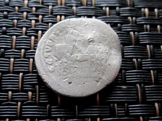 Silver Ar Denarius Of Trajan 98 - 117 Ad Quadriga Ancient Roman Coin photo
