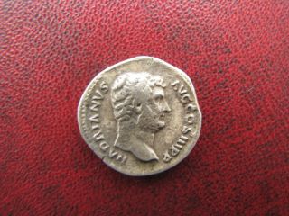 Roman Ar Denarius Hadrian 117 - 138 Ad Alexandria & Snake photo