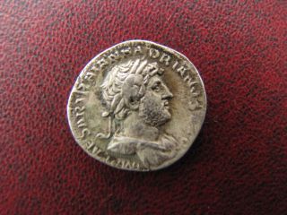 Roman Ar Denarius Hadrian 117 - 138 Ad Roma photo