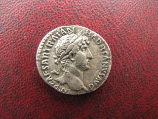 Roman Ar Denarius Hadrian 117 - 138 Ad Mars photo