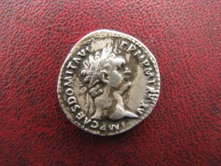 Roman Ar Denarius Domitian 81 - 98 Ad,  Minerva photo