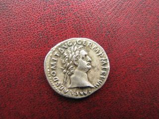 Roman Ar Denarius Domitian 81 - 98 Ad Minerva photo