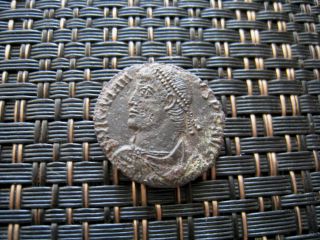 Jovian 363 - 364 Ad Bronze Coin Vot In Wreath Ancient Roman Coin photo