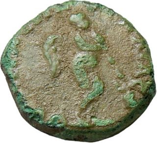 Marcus Aurelius As Seaser Ae Thrace Pautilia Genius Authentic Roman Coin Rare photo