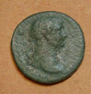 Ae As For Trajan/felicity Reverse/reigned 98 - 117ad/struck 112 - 114ad photo