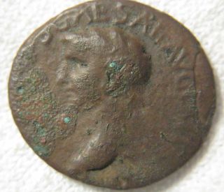 Claudius / Minerva As 27 Mm 41/42 Ad Authentic Ancient Roman Imperial Coin photo
