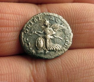 Septimius Severus,  Roman Silver Ar Denarius,  193 Ad photo