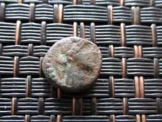 Ancient Greek Bronze Coin Unknown Very Interesting / 9mm photo