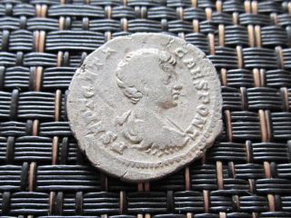 Silver Denarius Of Geta 198 - 212 Ad Ancient Roman Coin photo