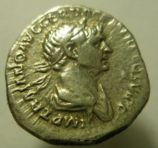 Денарий серебро,  Траян.  4 photo
