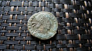 Roman Empire - Constantius Ii 337 - 361 Ad Follis Two Victories Ancient Roman Coin photo