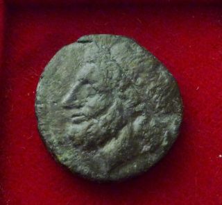 Greek City Of Syracuse In Sicily Reign Of King Hieron Ii,  275 - 215 B.  C.  Poseidon photo