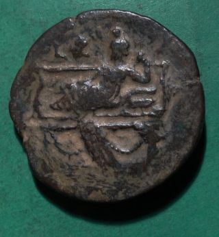 Tater Roman Provincial Ae33 Drachm Antoninus Pius Tyche Reclining photo