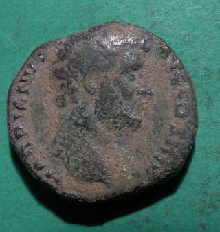 Tater Roman Imperial Ae Dupondius Coin Of Hadrian Roma photo