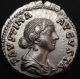 Faustina Augusta State.  Exceptional Preserve Very Rare Denarius Roman Coin. Coins: Ancient photo 1