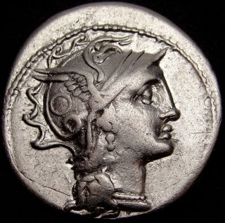 Claudius Pulcher And Urbinus Roman Republic Silver Ar Denarius And Rare photo