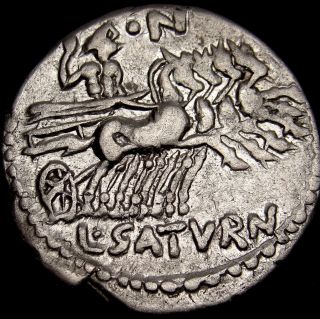 God Saturn From Appuleius Very Rare Roman Republic Coin Worth Over$460 photo