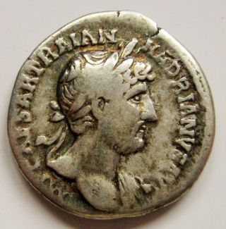Hadrianus Denarius Ric 71 Cohen 1065 Mintof Rome Dated 119 - 122 photo