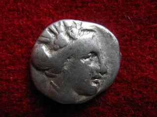 Greek Coin Euboia,  Histiaia Silver / 300 B.  C.  (13mm.  2,  00gm. ) photo