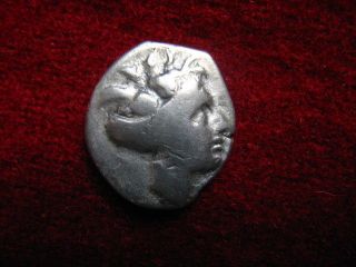 Ancient Silver Coin Euboia,  Histiaia / 300 B.  C.  (13mm.  1,  70mm. ) photo