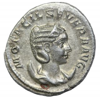 Otacilia Severa Ar Antoninianus Rome 246 - 248 Ad Ancient Roman Silver Coin photo