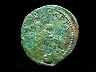 77/78 Ad Judaea Capta Vespasian Ae As Lugdunum France Roman Bronze Ancient Coin photo