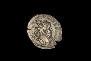 Ancient Roman Silver Antoninianus Coin Of Emperor Postumus - 262 Ad photo