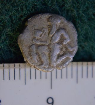 Ancient Greek Silver Trihemiobol,  Circa 411 - 350 B.  C Satyr & Amphora / Kantharos photo