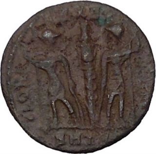Constans Constantine The Great Son Ancient Roman Coin Glory Of Army I42879 photo