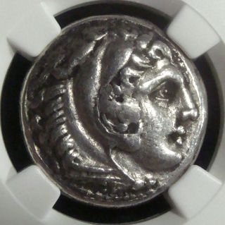 Kingdom Of Macedon: Alexander The Great (iii),  Silver Ar Tetradrachm,  Ngc Vf photo