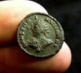 Scarce Ancient Roman Follis Constantine Ii London.  320 Ad,  2.  2g.  18mm, photo