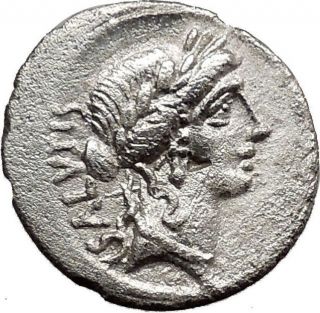 Roman Republic First Physician Doctor Health Cult Ancient Silver Coin I24614 photo