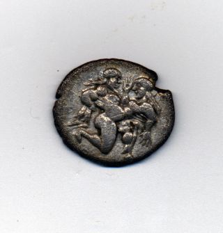 Thrace Is.  Thasos.  Archaic Ar Drachm.  Satyr Abducting Nymph.  Rare In This State photo