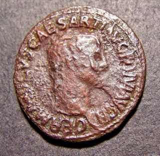 Germanicus,  Struck By Emperor Claudius (brother),  Imperial Roman Coin photo