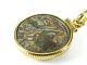 Authentic Ancient Roman Shipwreck Coin In A 10k Yellow Gold Pendant 5g Coins: Ancient photo 1