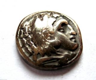 C.  400 B.  C Ancient Greece Macedon Phillp Ii Ar Silver Hemmi - Drachma Coin.  Vf photo