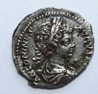 Roman Silver Denarius Of Caracalla photo