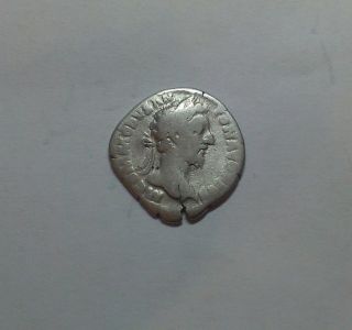 Antique Coin Silver Commodus Roman Denarius Ad 177 - 192 0795 photo