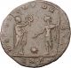 Aurelian Receiving Wreath From Woman 274ad Ancient Roman Coin I32180 Coins: Ancient photo 1