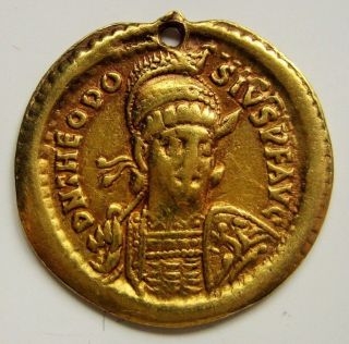Theodosius Ii Solidus Ric 237 Constantinople photo