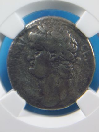 Silver Tetradrachm Of Roman Emperor Nero,  Antioch,  Ngc Fine 7009 photo