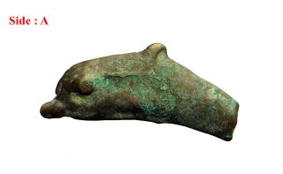 36: Black Sea :olbia,  Sarmaia - Cast Bronze Dolphin Money : 5th - 4th Cent Bc photo