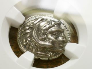Alexander The Great.  Silver Ar Drachm 336 - 323bc Choice V.  F.  Ngc Strike 5/5 photo